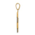 14K Two-Tone Star Of David Pendant - Image 2