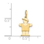 14k The Kids Mini Boy Hugs Charm - Image 4