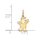 14k The Kids Mini Boy Kiss Charm - Image 3