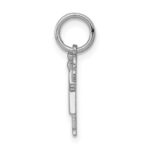 14k White Gold The Kids Mini Girl Love Charm - Image 2