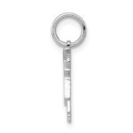 14k White Gold The Kids Mini Boy Kiss Charm - Image 2