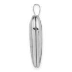 14K White Gold MOM Script with Hearts 20mm Heart Locket - Image 2