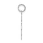 14k White Gold .018 Depth Engravable Boy Charm - Image 2