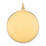 14k Plain .018 Gauge Round Engravable 28mm Disc Charm