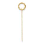 14k .018 Gauge Engravable Round Scalloped 26x23mm Disc Charm - Image 2