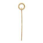 14k .018 Gauge Engravable Round Scalloped 28x25mm Disc Charm - Image 2
