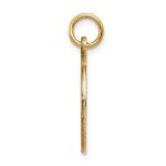 14k 16mm Round Non-enameled Medical Jewelry Pendant - Image 2