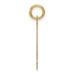 14k Plain Medium .013 Gauge Facing Right Engravable Boy Head Charm - Image 2