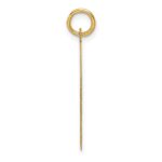 14k Plain Medium .013 Gauge Facing Left Engravable Boy Head Charm - Image 2