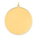 14k Plain .013 Gauge Round Engravable 38.3mm Disc Charm