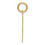 14k Plain .013 Gauge Engravable Rectangular 15.5x9.4mm Disc Charm - Image 2
