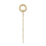 14k Boy Head on .011 Gauge 22mm Engravable Scalloped Disc Charm - Image 2