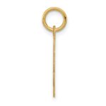 14k Boy Head on .011 Gauge Engravable Scalloped 17x15mm Disc Charm - Image 2