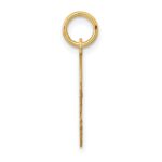 14k .018 Depth Engravable Boy Head Charm - Image 2
