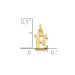 14ky Cutout Letter E Initial Pendant - Image 2