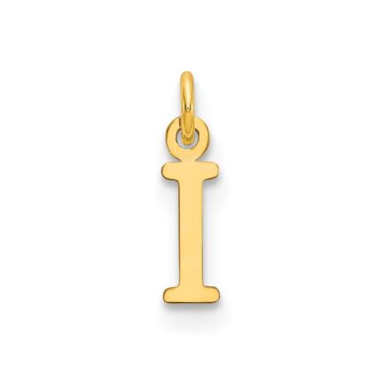 14ky Cutout Letter I Initial Pendant