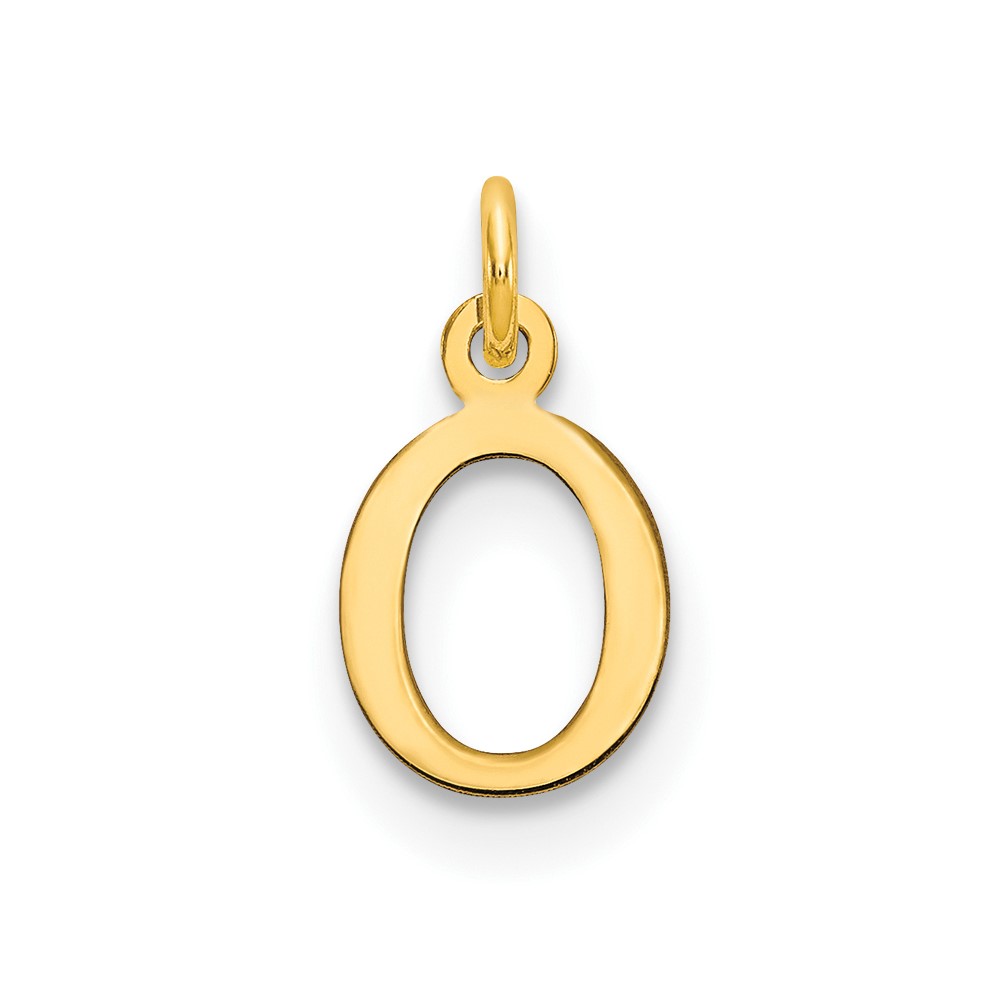 XNA1160GP_O.jpg 14ky Cutout Letter O Initial Pendant - Image 1