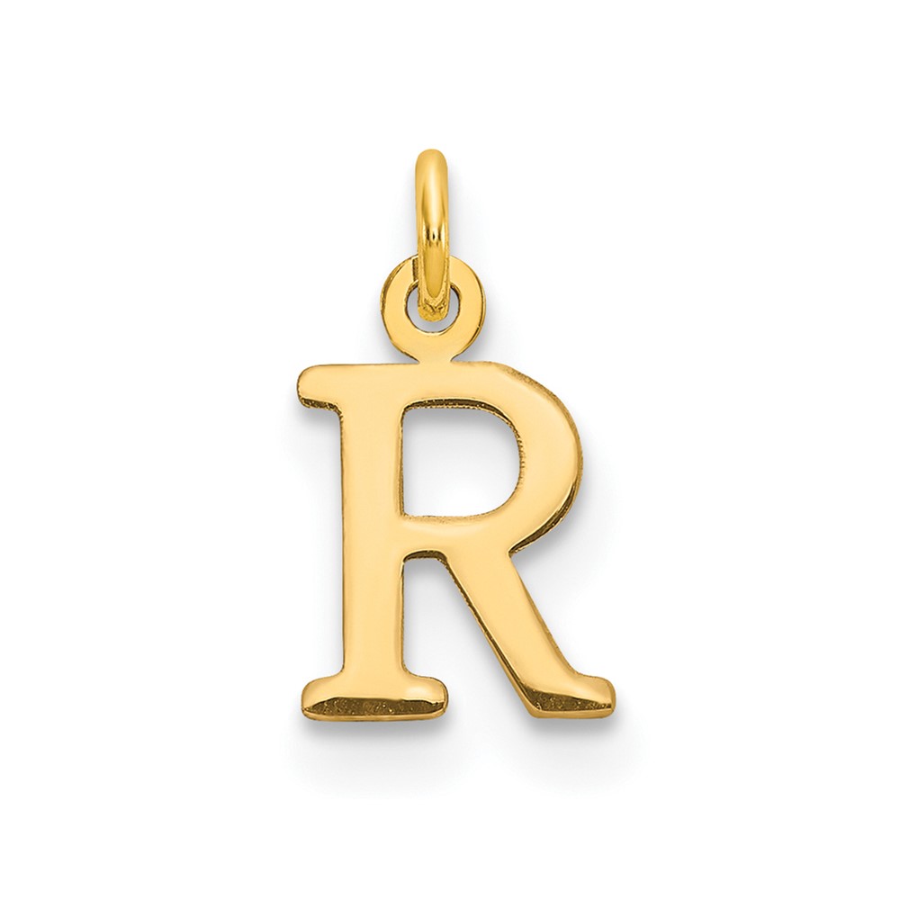 XNA1160GP_R.jpg 14ky Cutout Letter R Initial Pendant - Image 1