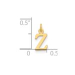 14ky Cutout Letter Z Initial Pendant - Image 2