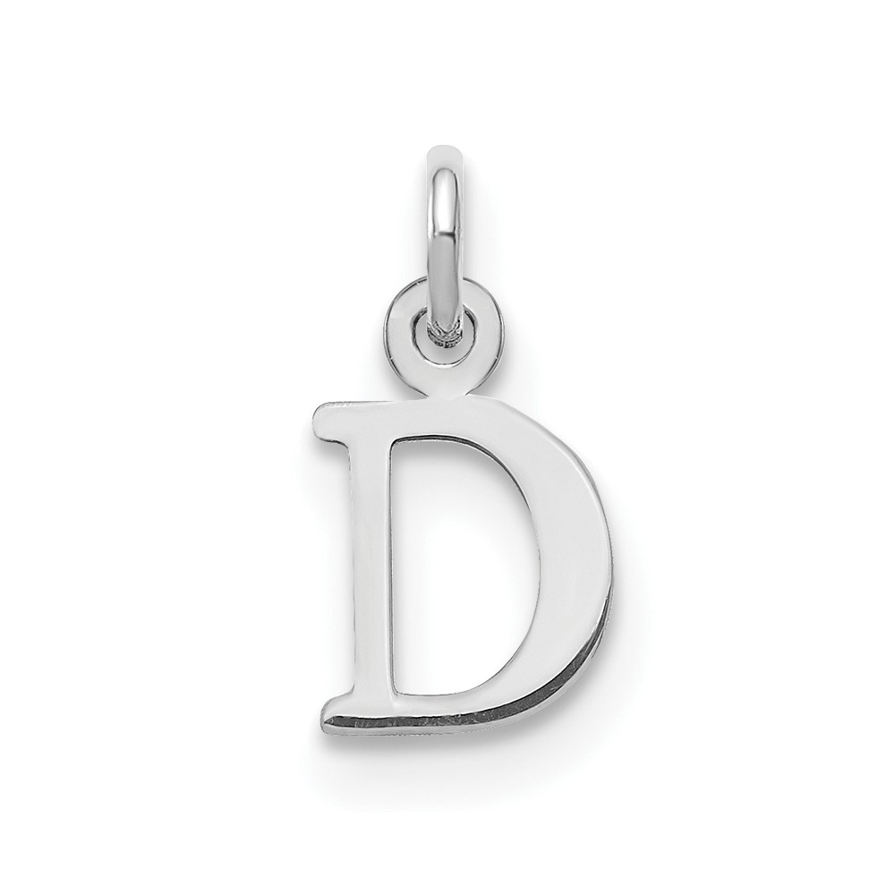 XNA1160SS_D-1.jpg 14kw Cutout Letter D Initial Pendant - Image 1