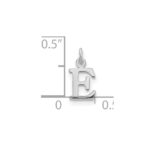 14kw Cutout Letter E Initial Pendant - Image 2
