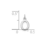 14kw Cutout Letter O Initial Pendant - Image 2