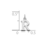14kw Cutout Letter R Initial Pendant - Image 2