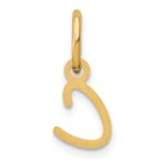 14KY Upper case Letter C Initial Charm - Image 4