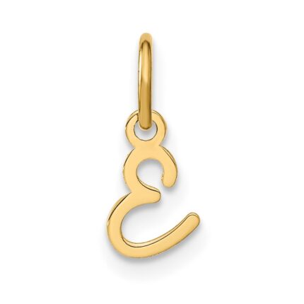 14KY Upper case Letter E Initial Charm