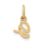14KY Upper case Letter G Initial Charm - Image 2