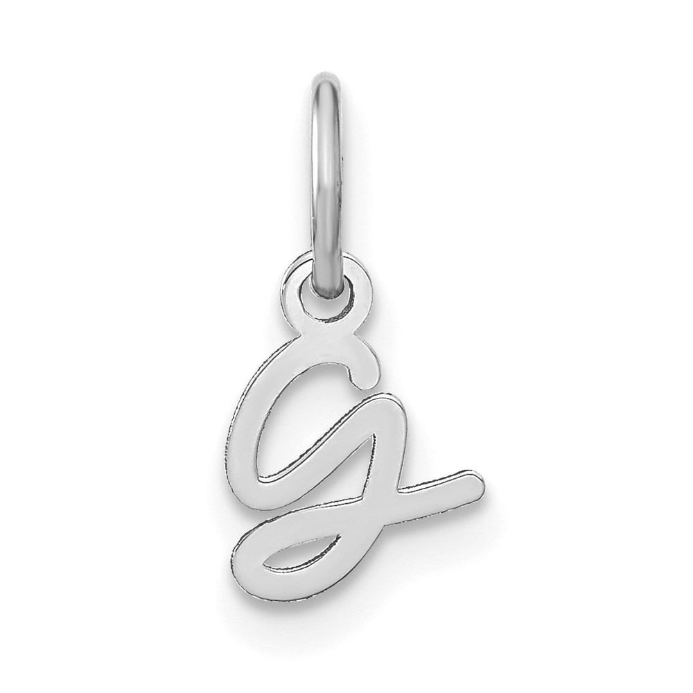 XNA1305SS_G.jpg 14KW Upper case Letter G Initial Charm - Image 1