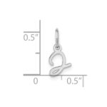 14KW Upper case Letter J Initial Charm - Image 4