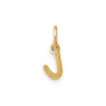 14KY Lower case Letter I Initial Charm - Image 3