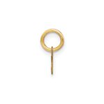 14KY Lower case Letter O Initial Charm - Image 2