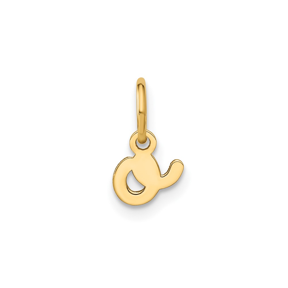 XNA1307GP_O.jpg 14KY Lower case Letter O Initial Charm - Image 1