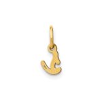14KY Lower case Letter S Initial Charm - Image 3