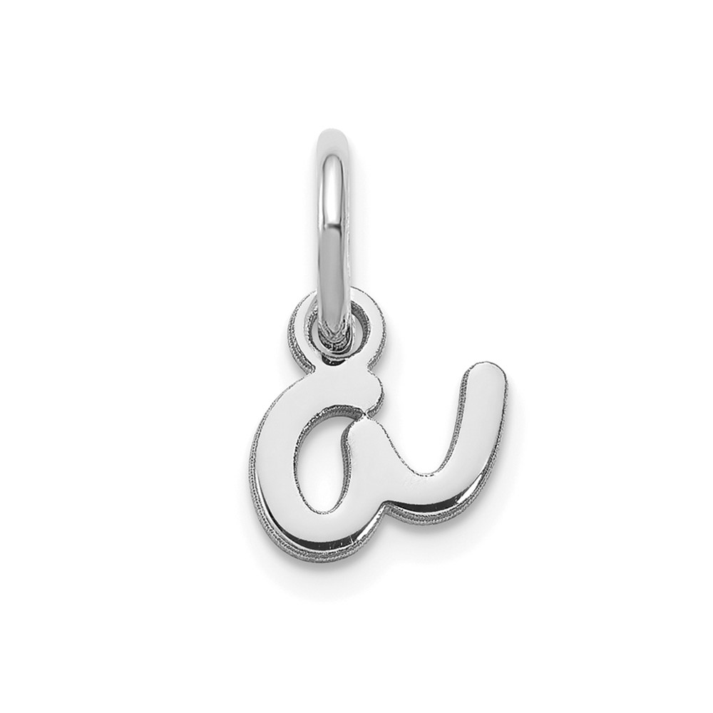 XNA1307SS_A.jpg 14KW Lower case Letter A Initial Charm - Image 1