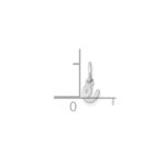 14KW Lower case Letter E Initial Charm - Image 4