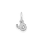 14KW Lower case Letter O Initial Charm - Image 3