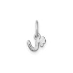 14KW Lower case Letter R Initial Charm - Image 3