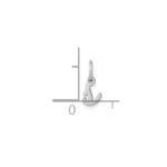 14KW Lower case Letter S Initial Charm - Image 4