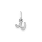 14KW Lower case Letter V Initial Charm - Image 3