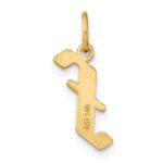 14KY Letter F Initial Pendant - Image 3