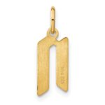 14KY Letter N Initial Pendant - Image 3