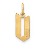 14KY Letter V Initial Pendant - Image 3
