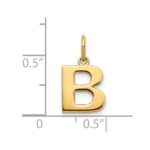 14ky Letter B Initial Pendant - Image 3