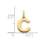 14ky Letter C Initial Pendant - Image 3