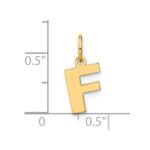 14ky Letter F Initial Pendant - Image 4
