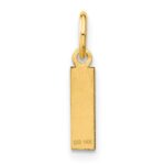 14ky Letter I Initial Pendant - Image 3