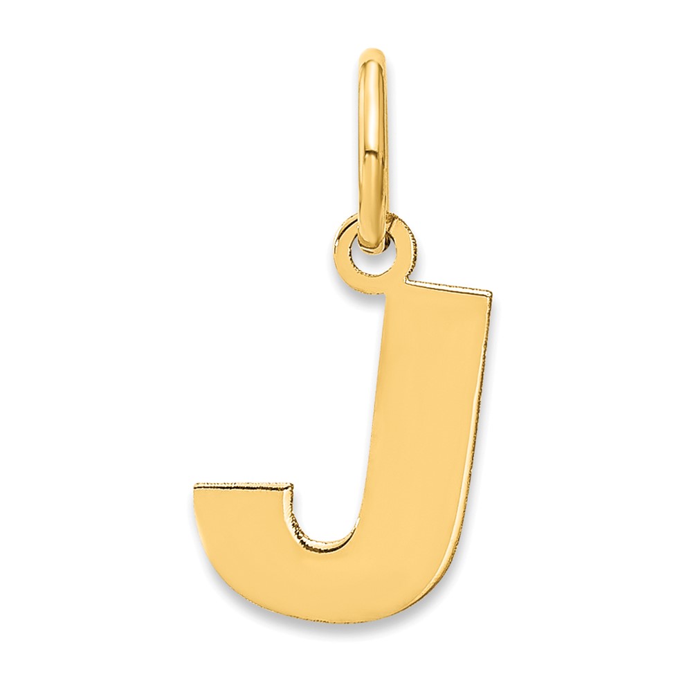 XNA1337GP_J.jpg 14ky Letter J Initial Pendant - Image 1